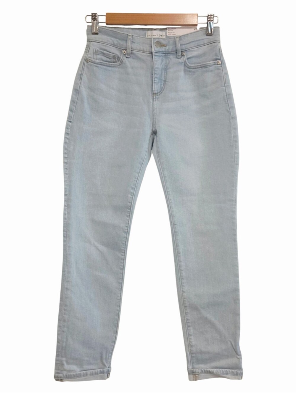 🆕️ Loft Petite The Girlfriend Mid Rise Light Wash Jeans